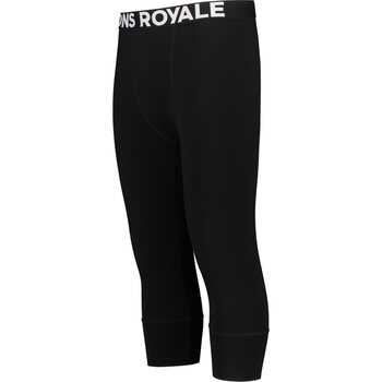 Mons Royale Cascade Merino Flex 200 3/4 Legging Mens, Black, S