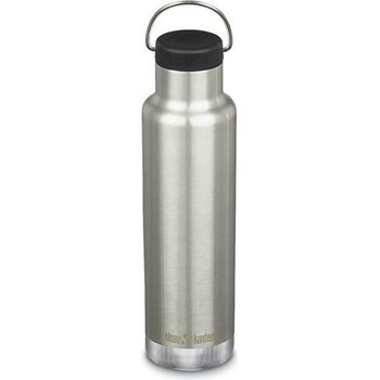 Klean Kanteen Insulated Classic 592ml (w/Loop Cap), Brushed Stainless / Black Cap