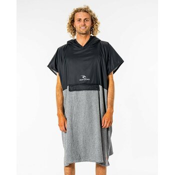 Rip Curl Viral Anti-Series Hood Towel, Black / Grey
