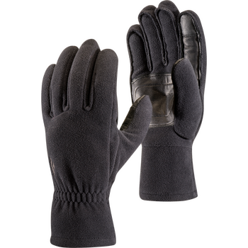 Black Diamond Midweight Windbloc Fleece Gloves, Black, XL