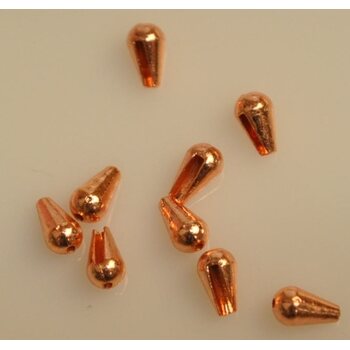 Teardrop Tungsten Beads, Kupari, 3,3mm