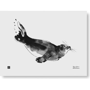 Teemu Järvi Paper Poster Small, 30 x 40 cm, Seal