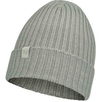 Buff Merino Knitted Hat Norval, Light Grey