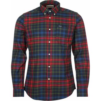 Barbour Ronan Tailored Check, Navy, M