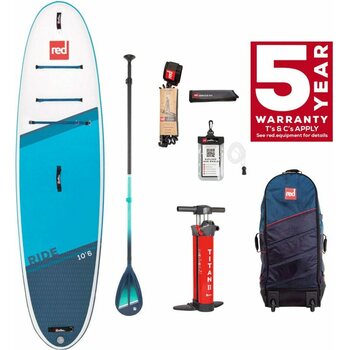 Red Paddle Co Ride 10'6" x 32" paket, Blue/White | with Cruiser Tough Paddle (2022)