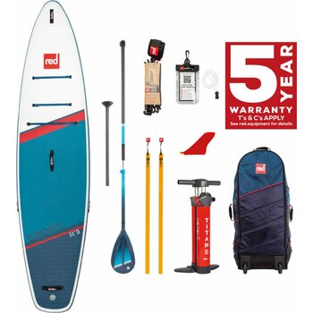 Red Paddle Co Sport 11'3" x 32" paket, Blue | with Hybrid Tough Paddle