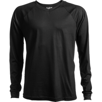 Keli Merino Wool Long Sleeve Shirt Unisex, Musta, XL