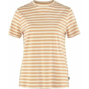 Fjällräven Striped T-shirt, Landsort Pink/ Chalk White (987-113), L