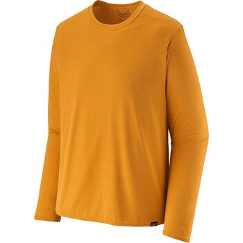 Patagonia Long-Sleeved Capilene Cool Daily Shirt Mens, Cloudberry Orange - Saffron X-Dye, S