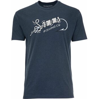 Simms Special Knot T-Shirt, Navy Heather, XXL