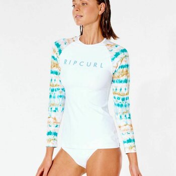 Rip Curl Summer Breeze Relaxed Long Sleeve, White, 10