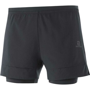 Salomon Cross 2in1 Shorts Mens, Black, XL