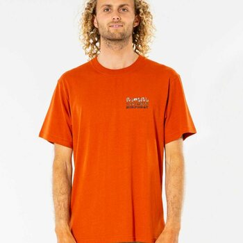 Rip Curl Solid Rock Stacked Tee Mens, Dusted Earth, M