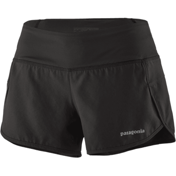 Patagonia Strider Shorts Womens, Black, L, 3 1/2"