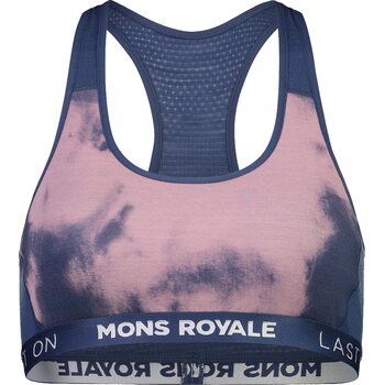 Mons Royale Sierra Sports Bra, Denim Tie Dye, XS