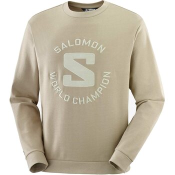 Salomon Outlife Logo Summer Crewneck Pullover Unisex, Roasted Cashew, XS