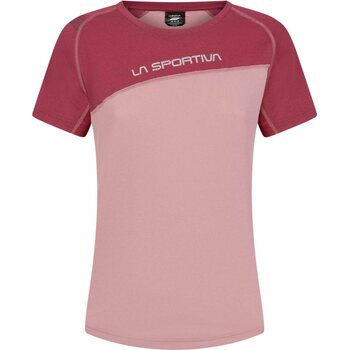 La Sportiva Catch T-Shirt Womens, Blush/Red Plum, M