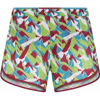 La Sportiva Timing Short Womens, Red Plum/Lime Green, S