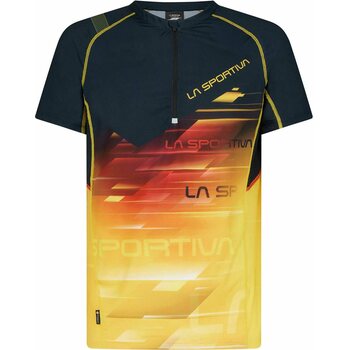 La Sportiva Xcelerator T-Shirt Mens, Black / Yellow, XL