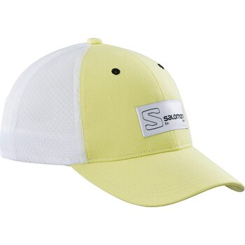 Salomon Trucker Curved Cap, Sunny Lime / White, M/L