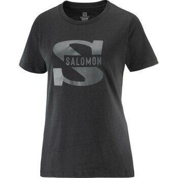 Salomon Outlife Big Logo Tee Womens, Black, XS