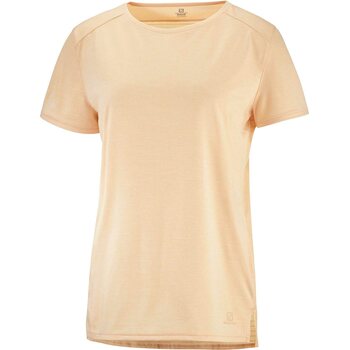 Salomon Outline Summer SS Tee Womens, Apricot Ice, XL