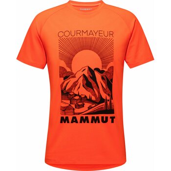 Mammut Mountain T-Shirt Mens, Hot Red (PRT3), XL
