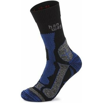 Hanwag Trek Merino Sock, Black / Royal Blue, EU 39-41