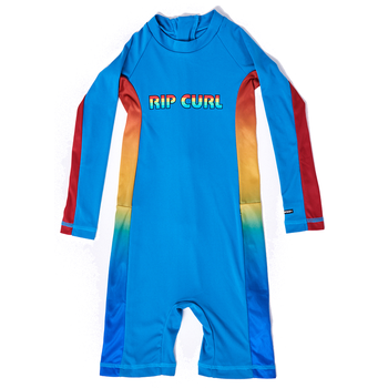 Rip Curl Boys 0-6 Mumma Long Sleeve UV Tee Springsuit, Ocean, 2