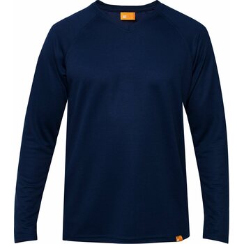 IQ UV Shirt Men Outdoor V-Neck Long Sleeve, Blue, S