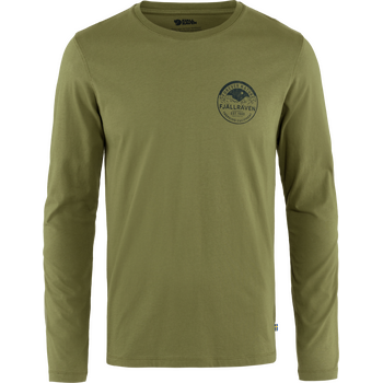 Fjällräven Forever Nature Badge LS T-Shirt Mens, Caper Green (677), L