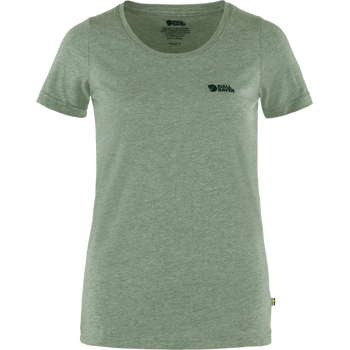 Fjällräven Logo T-Shirt Women, Patina Green/ Melange (614-999), S