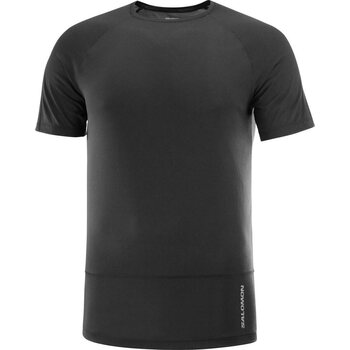 Salomon Cross Run SS Tee Mens, Deep Black, S