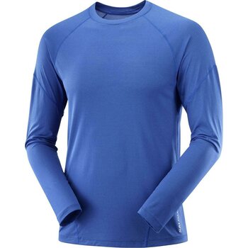 Salomon Cross Run LS Tee Mens, Nautical Blue, S