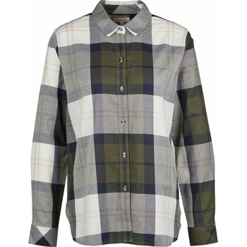 Barbour Moorland Shirt Womens, Olive Check, UK 8