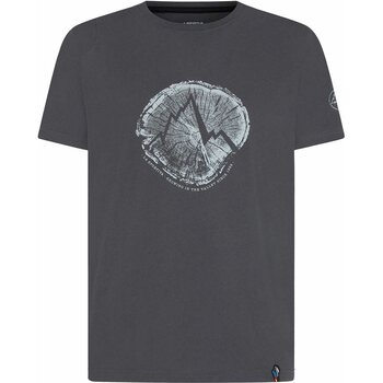 La Sportiva Cross Section T-Shirt Mens, Carbon/Cloud, S
