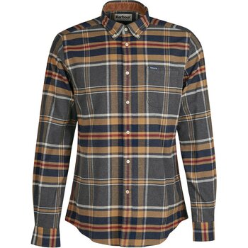 Barbour Ronan Tailored Check, Grey Marl, S