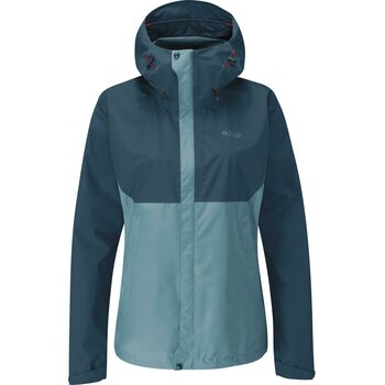 RAB Downpour Eco Waterproof Jacket Womens, Orion Blue/Citadel, S (UK 10)