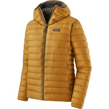 Patagonia Down Sweater Hoody Mens, Cabin Gold, S