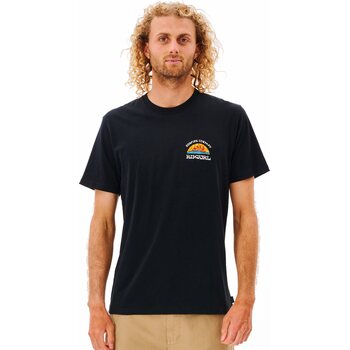 Rip Curl Rays And Hazed Tee Mens, Black, S