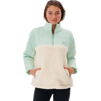 Rip Curl Anti-Series Anoeta Fleece Womens, Mint, M