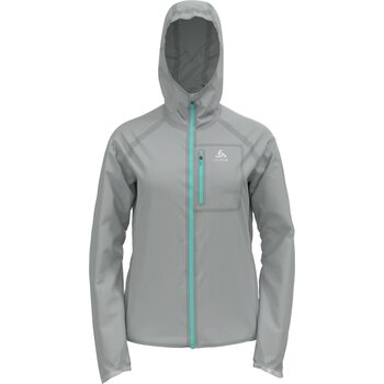 Odlo Dual Dry Waterproof Jacket Womens, Odlo Silver Grey / Polynya, XL