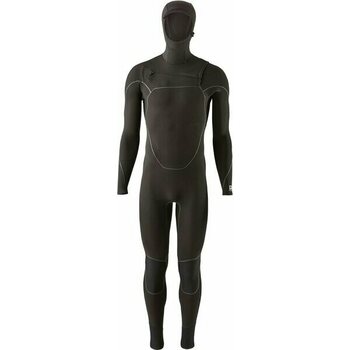 Patagonia R5 Yulex Front-Zip Hooded Full Suit Mens, Black, S (172.5-178 cm)