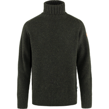 Fjällräven Övik Roller Neck Sweater Mens, Dark Olive (633), XL
