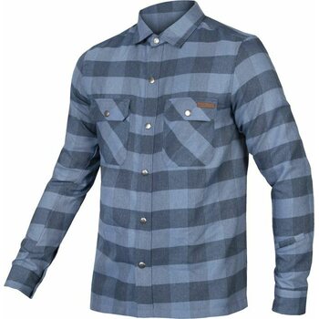 Endura Hummvee Flannel Shirt Mens, Ensign Blue, L