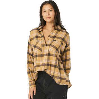 Rip Curl Sunday Flannel Womens, Light Olive, M
