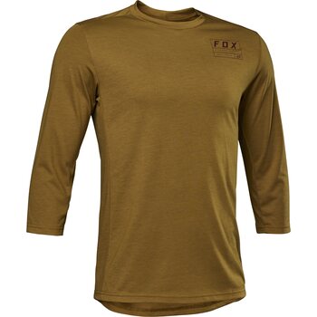 Fox Racing Ranger 3/4 Drirelease Jersey Iron Mens, Caramel, S