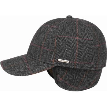 Stetson Baseball Cap Wool EarFlaps, Grey, 57/M