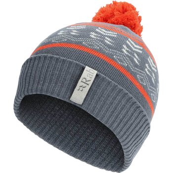 RAB Khroma Bobble Beanie, Orion Blue/Red Grapefruit, One size