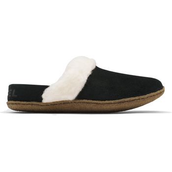 Sorel Nakiska Slide Slipper, Black / Natural, 37 (US 6)